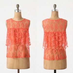 Anthropologie Only Hearts lace top